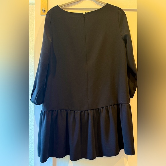 J CREW DROP WAIST SCOOP NECK LONG SLEEVED LINED DRESS 12 - Picture 2 of 7